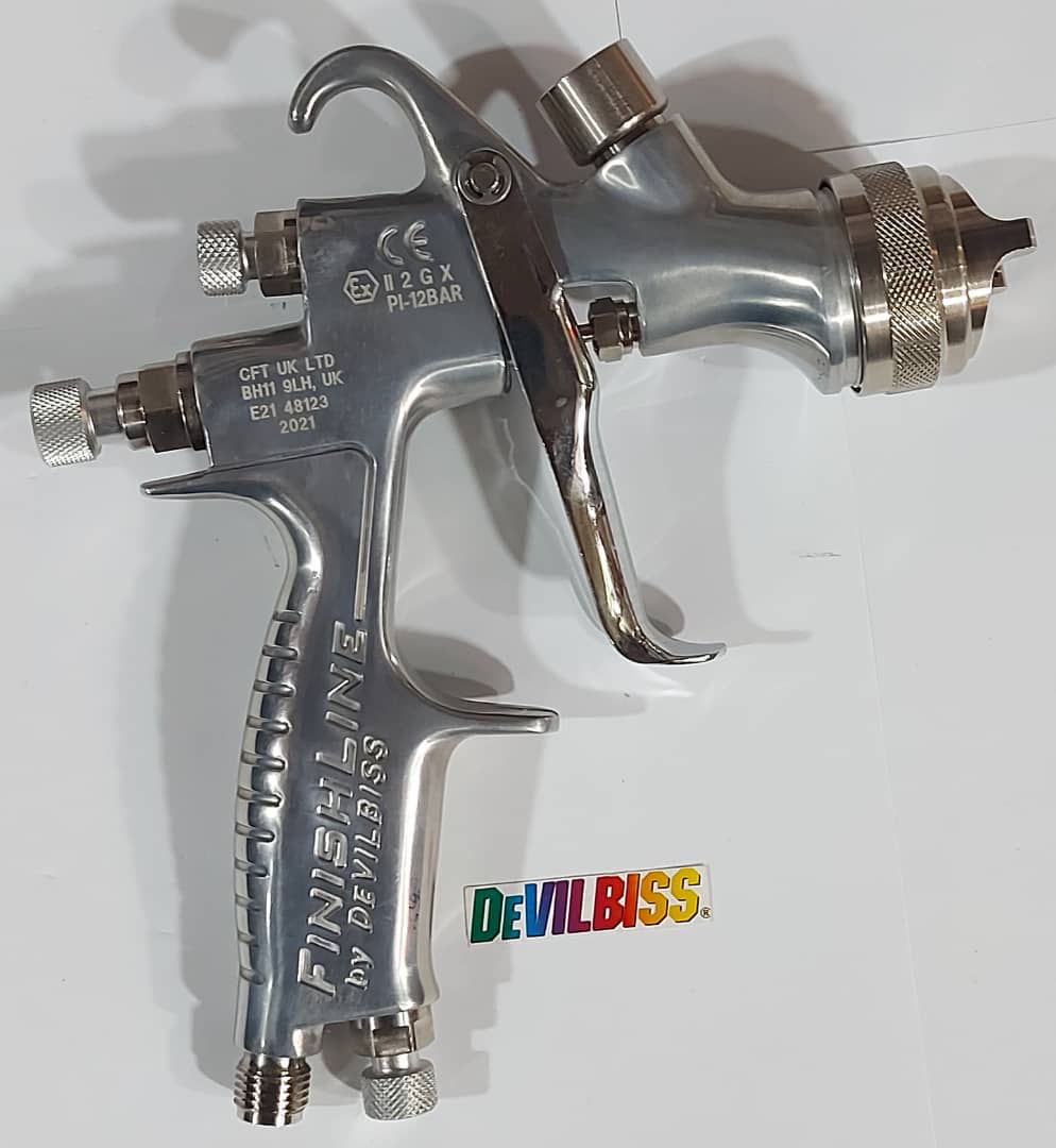 پیستوله های رنگپاش دولبیس (DEVILBISS) دسته کروم استیل - Image 3