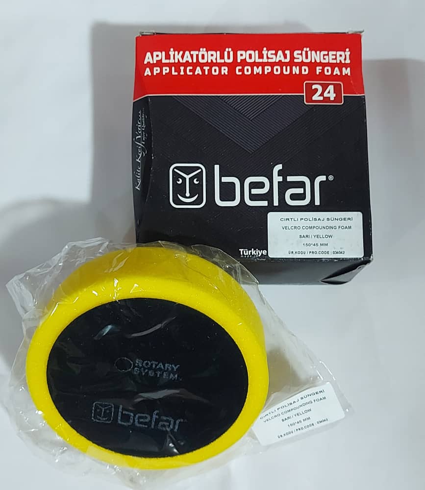 پدهای پولیش اسفنجی پشت چسب دار فوق حرفه ای بفر (Befar) استارک